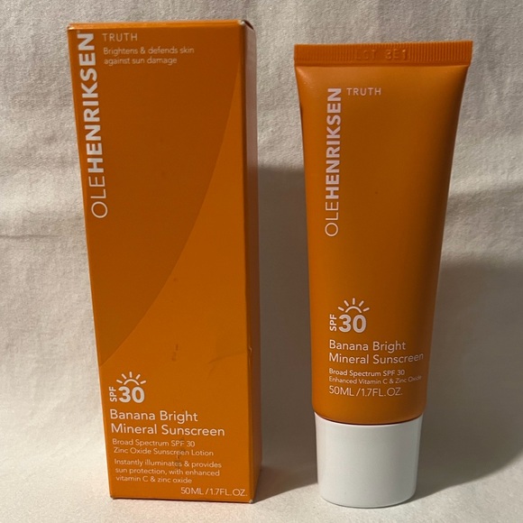 🍊NIB🍊 OLE HENRICKSEN Banana Bright Mineral Face Sunscreen SPF 30 1.7oz - Picture 6 of 12